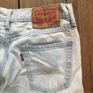 Levi’s 514 Light Wash Jeans Men’s 28 Straight Leg